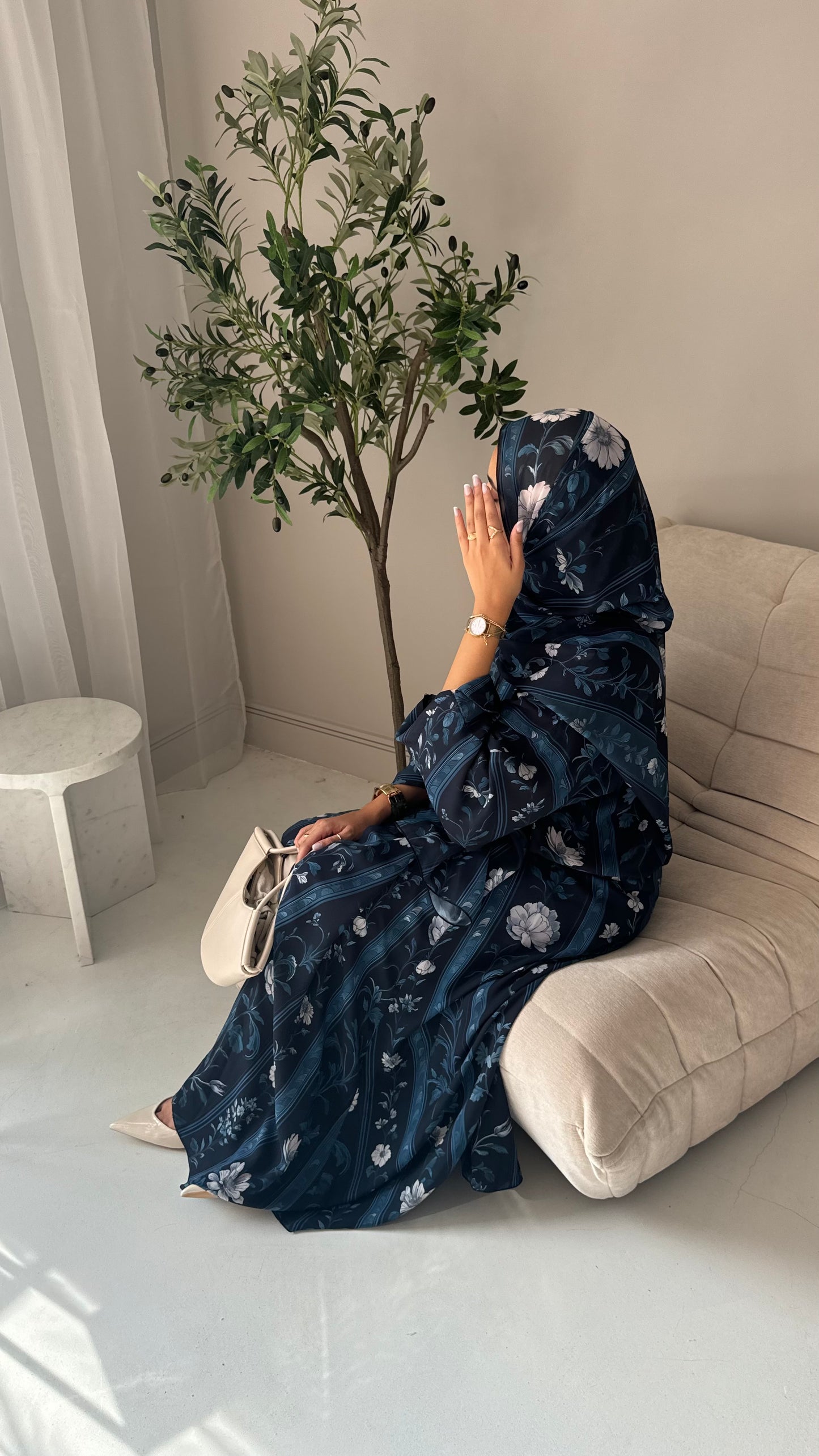 Celestial Fleùr - Floral Chiffon Abayas for Summer – Lightweight & Flowy Modest Wear