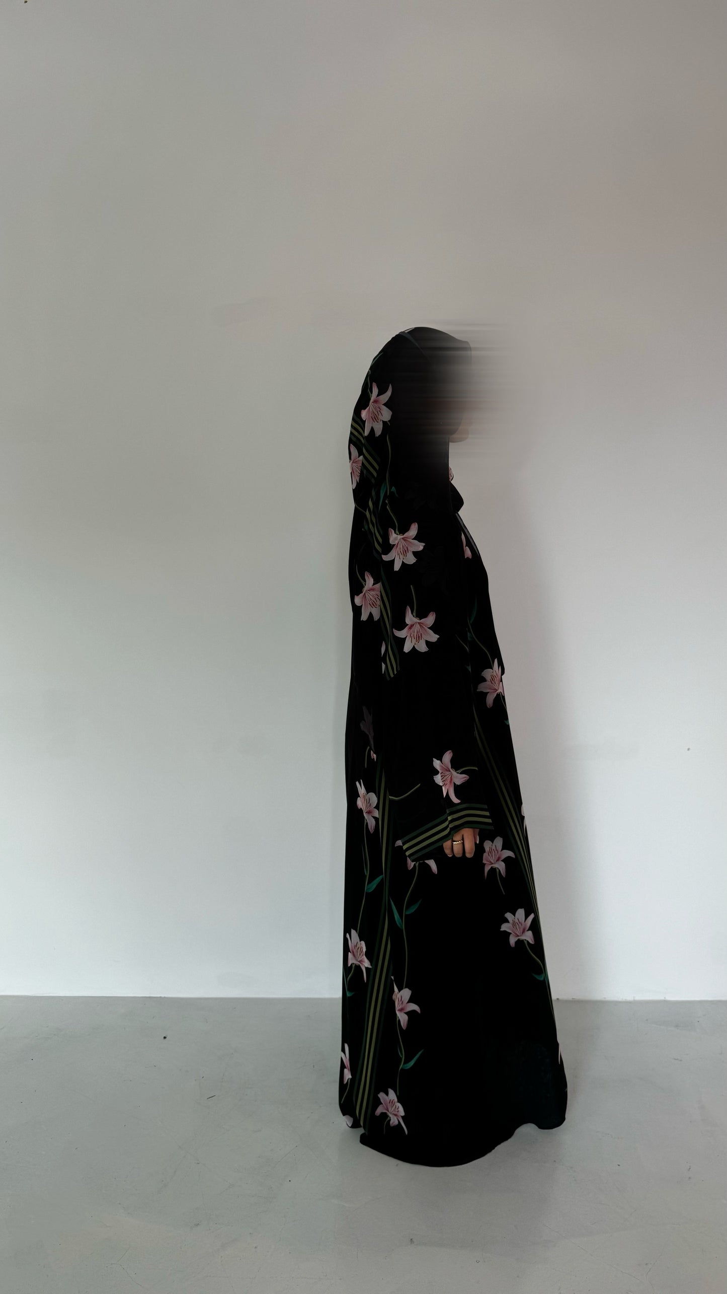 Lily Blush - Floral Chiffon Abayas for Summer – Lightweight & Flowy Modest Wear