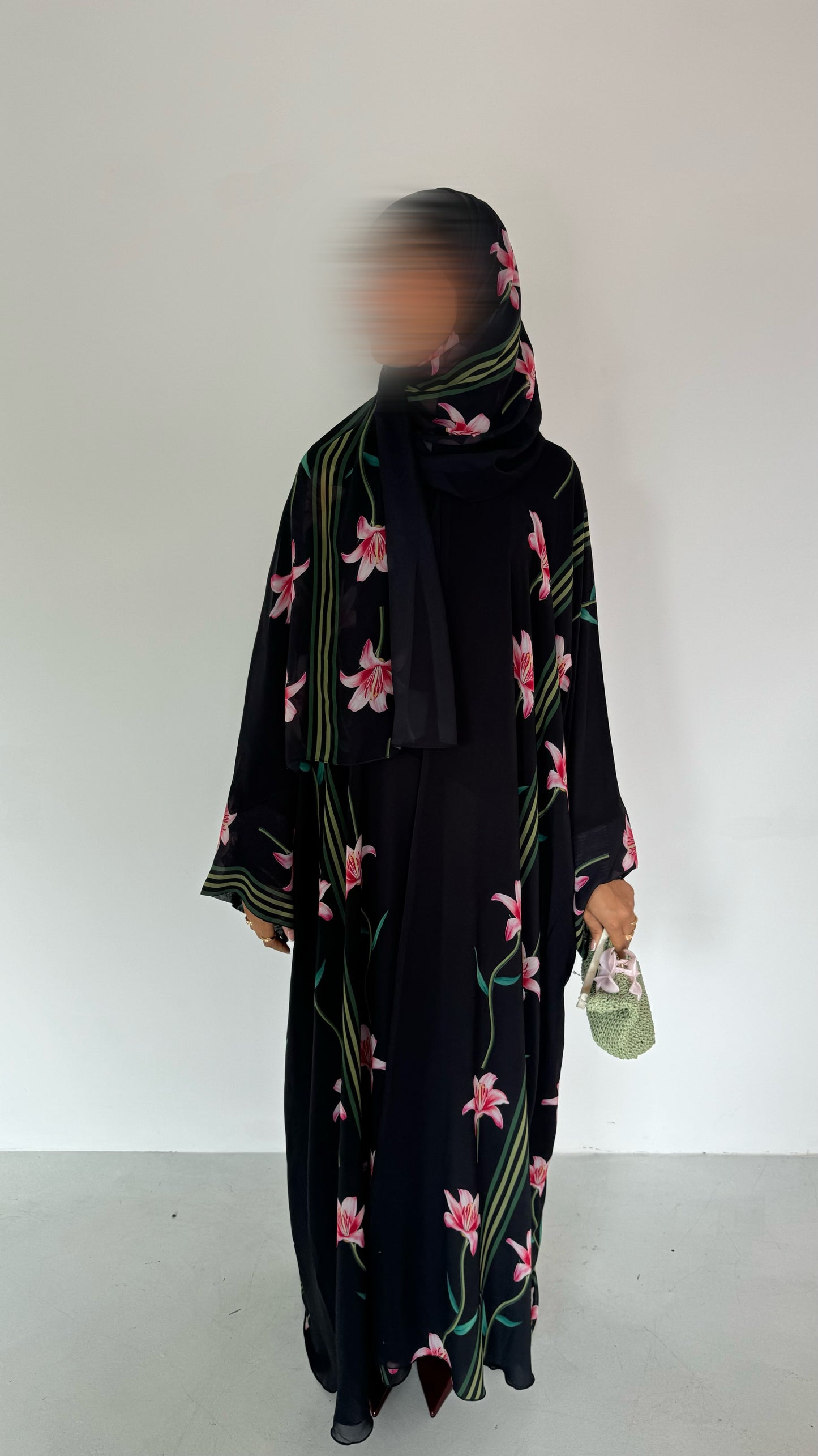 Lily Rosè -Floral Chiffon Abayas for Summer – Lightweight & Flowy Modest Wear