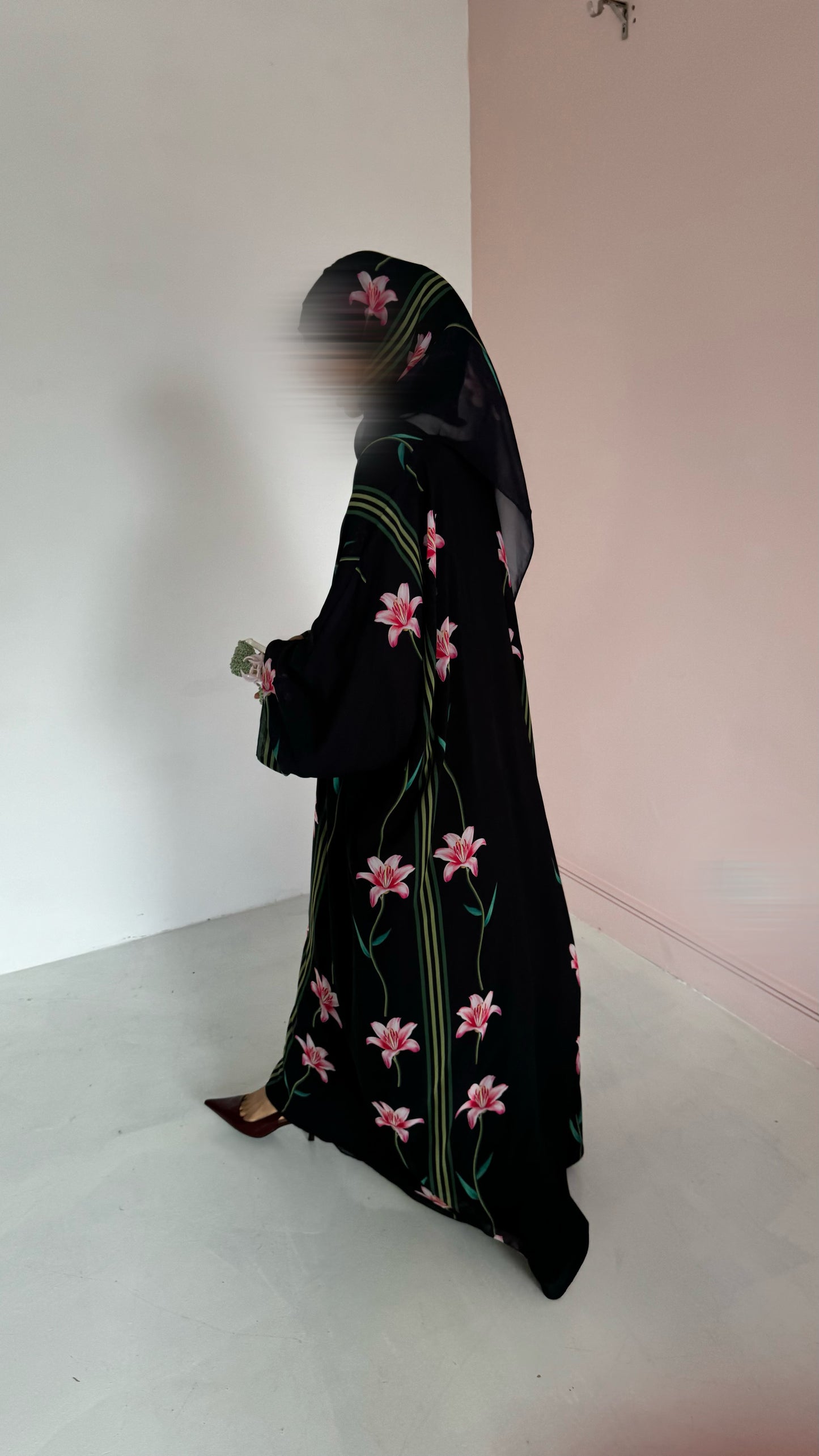 Lily Rosè -Floral Chiffon Abayas for Summer – Lightweight & Flowy Modest Wear
