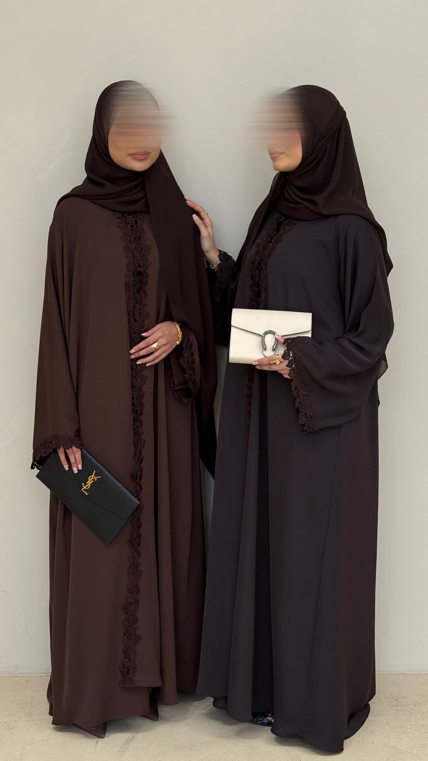 La Rosette Abaya-Cocoa Noir