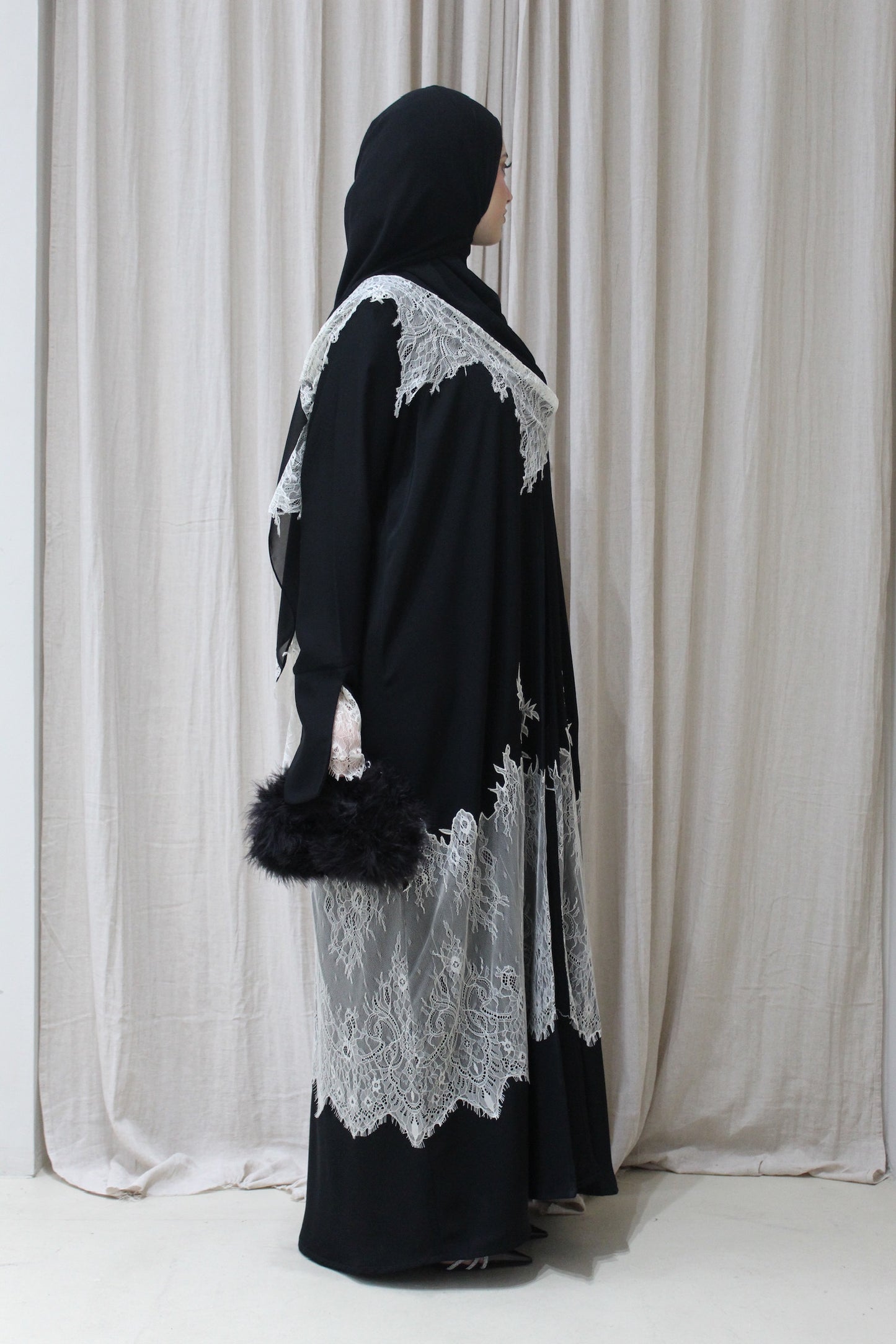 Ivory Muse Abaya