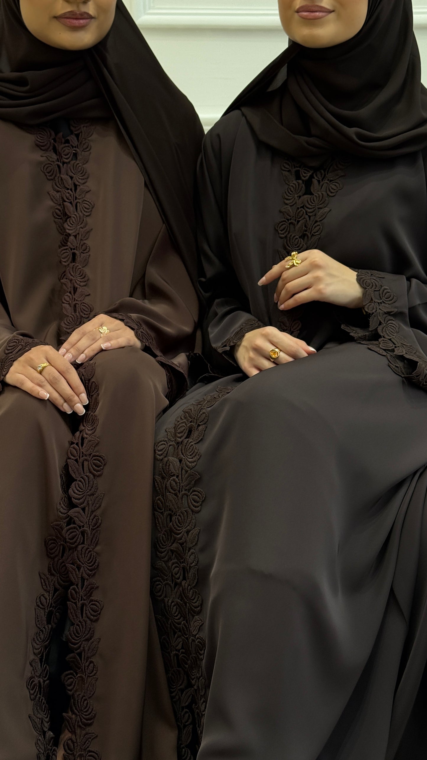 La Rosette Abaya-Cocoa Noir