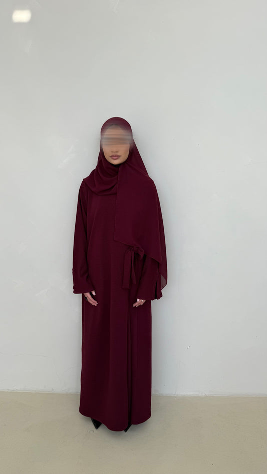 Rouge wrap abaya