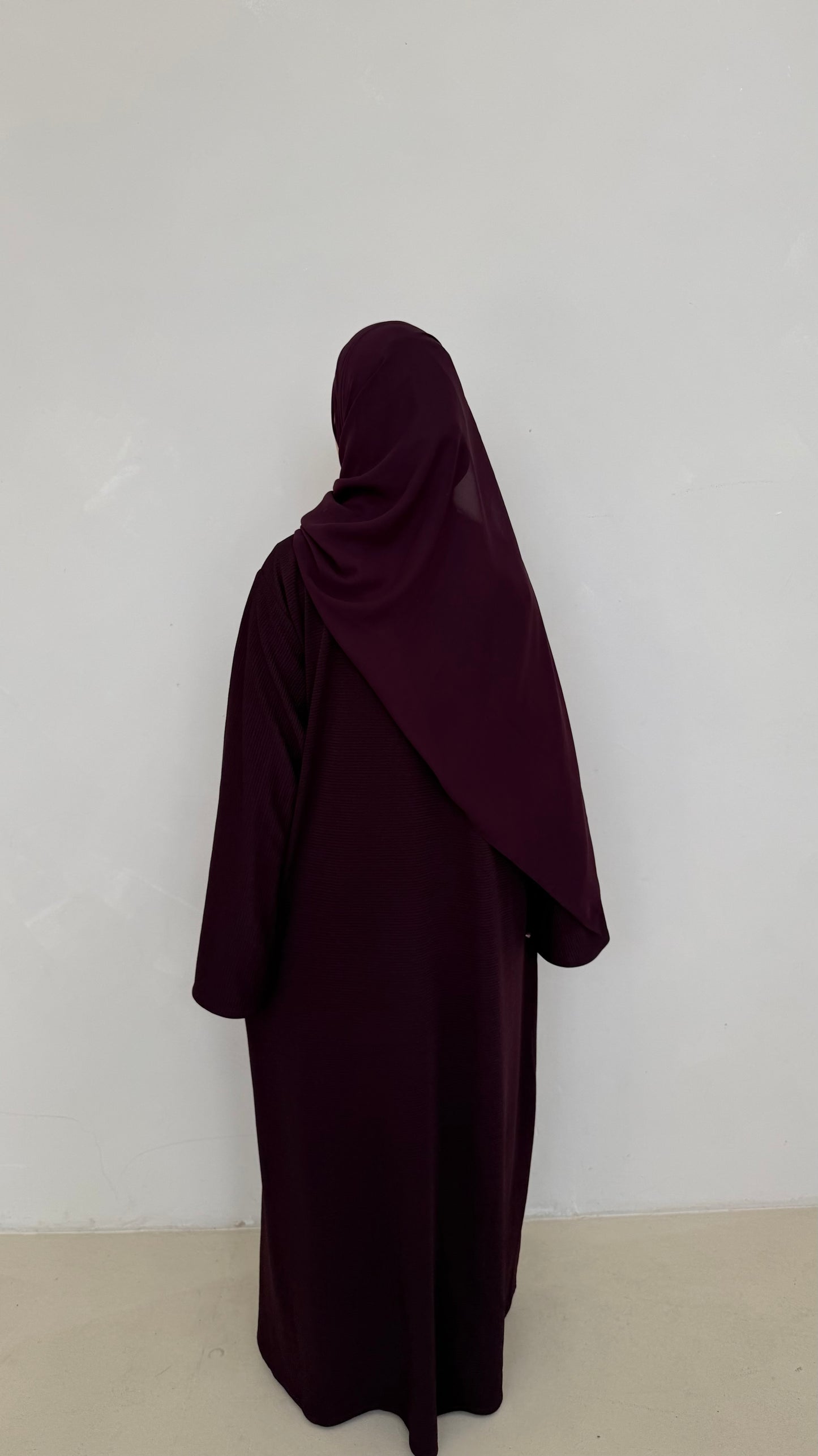 Plum wrap abaya