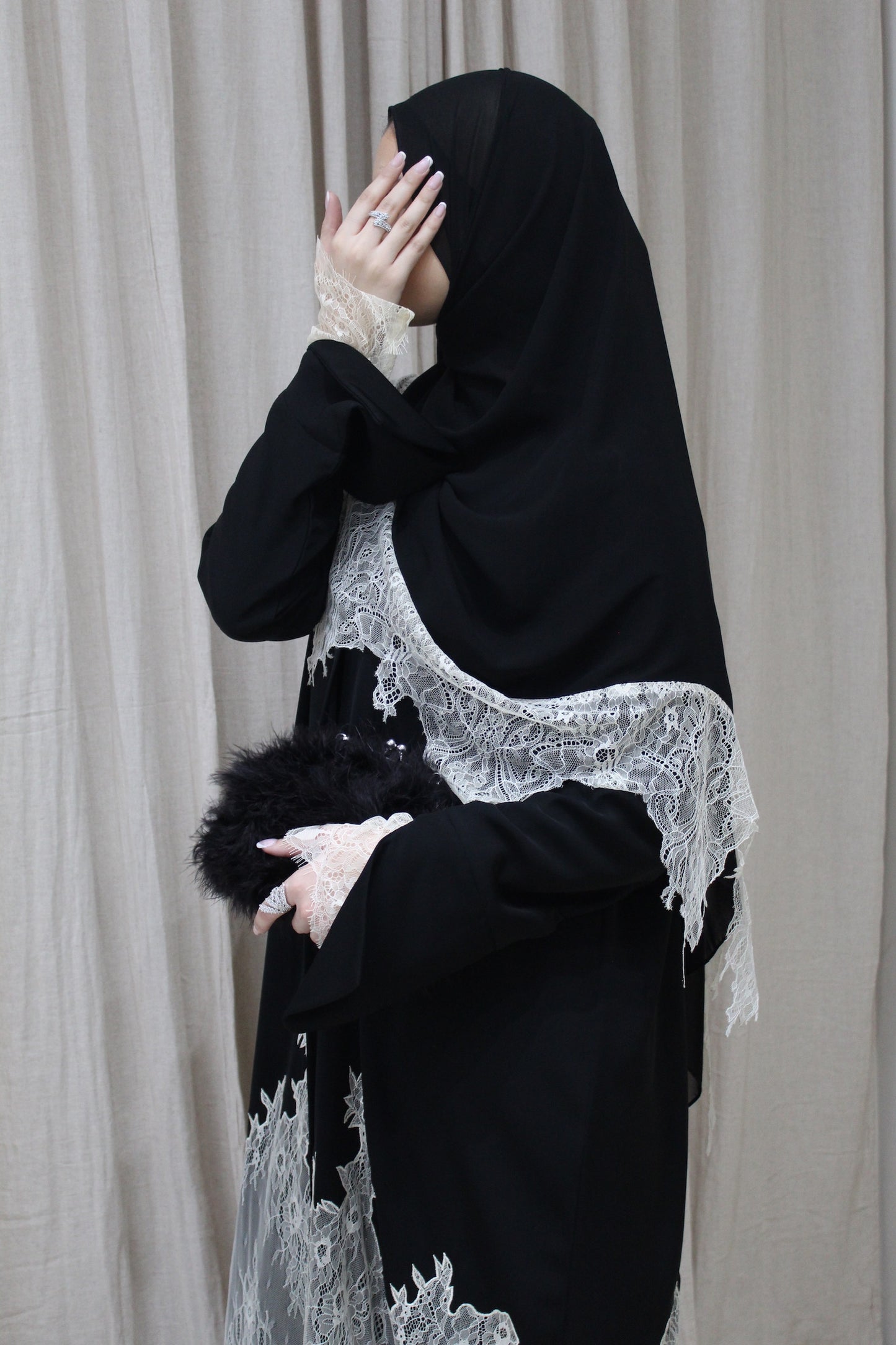 Ivory Muse Abaya