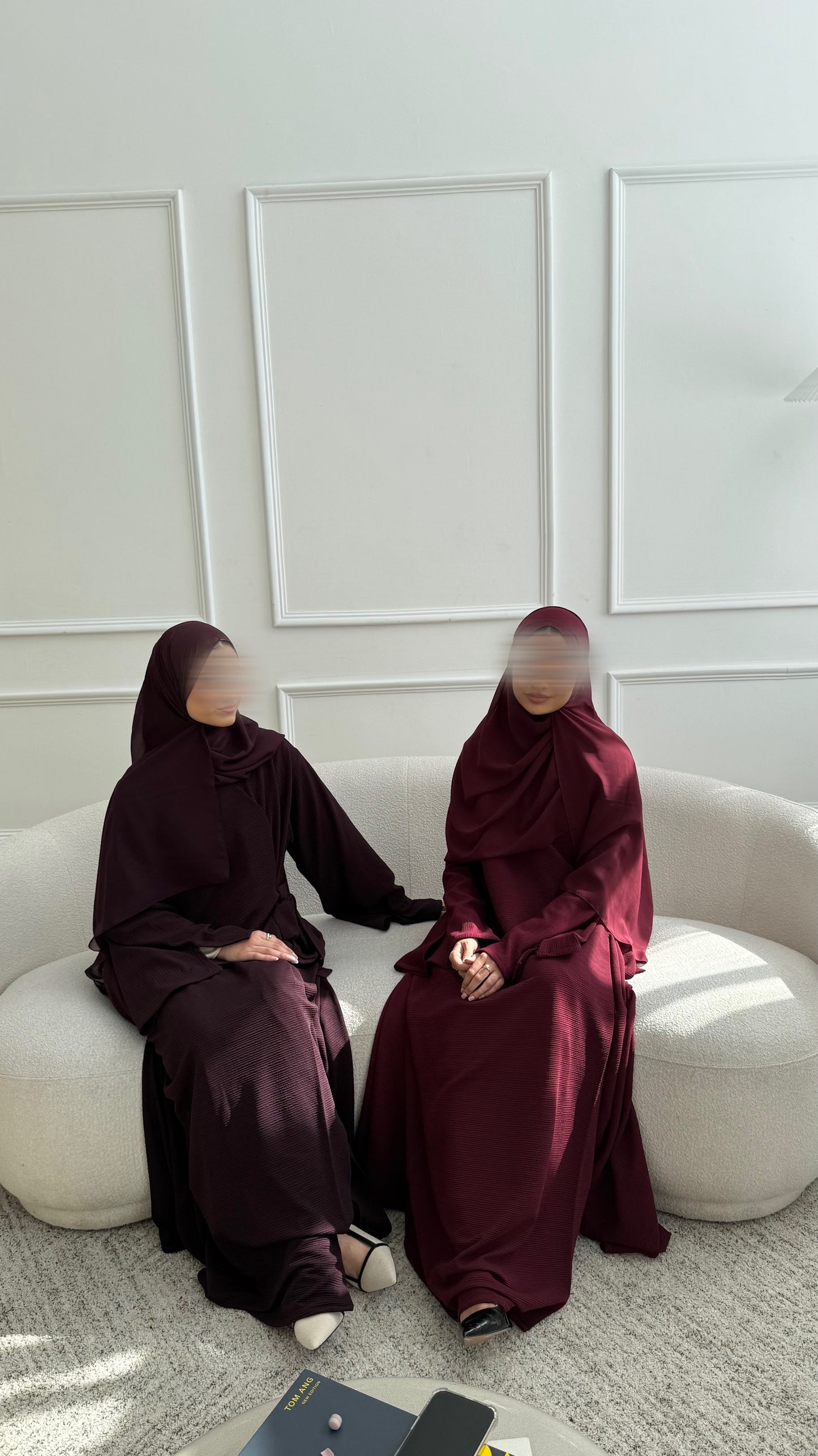 Plum wrap abaya
